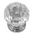 Laurey 82126 1 1/4" Acrystal Knob -W/ Polished Chrome Base