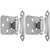 Laurey 28739 No Inset Self-Closing Hinge - Satin Chrome