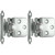 Laurey 28726 No Inset Self-Closing Hinge - Polished Chrome