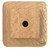 Laurey 32301 1 1/2" Au Natural Wood Square Knob