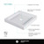 Fine Fixtures Acrylic Shower Base 32" X 32" White - Front And Side Double Threshold - SBA3232W