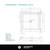 Fine Fixtures SBA3232W-F Acrylic Shower Base 32" X 32" White - Front Single Threshold