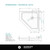 Fine Fixtures Acrylic Shower Base 32" X 32" White - Neo Angle Threshold - SBA3232W-NA