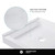 Fine Fixtures Acrylic Shower Base 36" X 36" White - Front Single Threshold - SBA3636W-F
