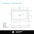 Fine Fixtures Acrylic Shower Base 48" X 32" White - Front Single Threshold - SBA4832W-F