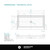 Fine Fixtures Acrylic Shower Base 60" X 30" White - Front Single Threshold - SBA6030W-F