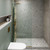 Fine Fixtures Fixed Frameless Shower Panel - 34" X 74" - Satin Brass - SDF1-34SB