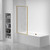 Fine Fixtures Fixed Full Frame Tub Panel - 34" X 58" - Satin Brass - TDF2-34SB