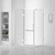 Fine Fixtures Frameless Square Shower Enclosure - 32" X 32" - Polished Chrome - SES1-32PC