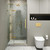 Fine Fixtures Hinged Frameless Shower Door - 32" X 74" - Satin Brass - SDH1-32SB