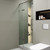 Fine Fixtures Hinged Frameless Shower Door - 42" X 74" - Polished Chrome - SDH1-42PC