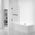 Fine Fixtures Pivot Frameless Tub Panel - 28" X 58" - Black Hardware - TDP1-28BL