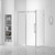 Fine Fixtures Sliding Frameless Rectangle Shower Enclosure - 60" X 36 - Polished Chrome - SER1-60PC