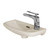 Fine Fixtures WH2010BI Wall Hung Sink 20" X 10" - Biscuit Color With Brackets