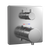 TOTO® Square Thermostatic Mixing Valve with Two-Way Diverter Shower Trim, Polished Chrome - TBV02404U#CP