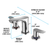 TOTO® GO Series 1.2 GPM Two Handle Widespread Bathroom Sink Faucet with Drain Assembly, Polished Chrome - TLG01201U#CP