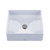 TOTO® Arvina™ Square Vessel Fireclay Bathroom Sink, Cotton White - LT574#01