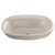 TOTO® Maris Oval Semi-Recessed Vessel Bathroom Sink with CEFIONTECT, Bone - LT480G#03