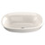 TOTO® Maris Oval Semi-Recessed Vessel Bathroom Sink with CEFIONTECT, Sedona Beige - LT480G#12