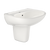 TOTO® Supreme® Oval Wall-Mount Bathroom Sink with CeFiONtect and Shroud for Single Hole Faucets, Colonial White - LHT241G#11