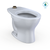 TOTO® TORNADO FLUSH® Commercial Flushometer Floor-Mounted Universal Height Toilet, Elongated,  Cotton White - CT725CUF#01