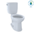TOTO® Entrada Two-Piece Elongated 1.28 GPF Universal Height Toilet, Cotton White - CST244EF#01