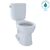 TOTO® Entrada Two-Piece Round 1.28 GPF Universal Height Toilet, Cotton White - CST243EF#01