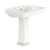 TOTO® Promenade® 27-1/2" x 22-1/4" Rectangular Pedestal Bathroom Sink for 8 inch Center Faucets, Colonial White - LPT530.8N#11