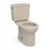TOTO® Drake® Two-Piece Round 1.6 GPF Universal Height TORNADO FLUSH® Toilet with CEFIONTECT®, Bone - CST775CSFG#03