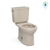 TOTO® Drake® Two-Piece Round 1.28 GPF Universal Height TORNADO FLUSH® Toilet with CEFIONTECT®, Bone - CST775CEFG#03