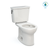 TOTO® Drake® Transitional Two-Piece Round 1.28 GPF Universal Height TORNADO FLUSH® Toilet with CEFIONTECT®, Colonial White - CST785CEFG#11