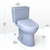 TOTO® Drake® WASHLET®+ Two-Piece Elongated 1.28 GPF TORNADO FLUSH® Toilet with S7A Contemporary Bidet Seat, Cotton White - MW7764736CEG#01