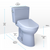 TOTO® Drake® WASHLET®+ Two-Piece Elongated 1.28 GPF TORNADO FLUSH® Toilet and S7A Contemporary Bidet Seat with Auto Flush, Cotton White - MW7764736CEGA#01