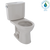 TOTO® Drake® II Two-Piece Round 1.28 GPF Universal Height Toilet with CEFIONTECT, Sedona Beige - CST453CEFG#12
