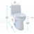 TOTO® Eco UltraMax® One-Piece Elongated 1.28 GPF Toilet, Cotton White - MS854114E#01