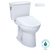 TOTO® Drake® Transitional WASHLET®+ Two-Piece Elongated 1.28 GPF TORNADO FLUSH® Toilet with S7A Contemporary Bidet Seat, Cotton White - MW7864736CEG#01