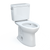 TOTO® Drake®  Two-Piece Elongated 1.6 GPF Universal Height TORNADO FLUSH® Toilet with CEFIONTECT®, Cotton White - CST776CSFG#01
