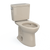 TOTO® Drake®  Two-Piece Elongated 1.6 GPF Universal Height TORNADO FLUSH® Toilet with CEFIONTECT®, Bone - CST776CSFG#03