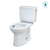 TOTO® Drake® Two-Piece Elongated 1.28 GPF Universal Height TORNADO FLUSH® Toilet with CEFIONTECT® and Right-Hand Trip Lever, Cotton White - CST776CEFRG#01