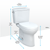 TOTO® Drake® Two-Piece Elongated 1.28 GPF TORNADO FLUSH® Toilet with CEFIONTECT® and SoftClose® Seat, WASHLET®+ Ready, Cotton White - MS776124CEG#01