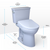 TOTO® Drake® Transitional WASHLET®+ Two-Piece Elongated 1.28 GPF Universal Height TORNADO FLUSH® Toilet and S7A Contemporary Bidet Seat with Auto Flush, Cotton White - MW7864736CEFGA#01