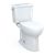 TOTO® Drake® Two-Piece Elongated 1.6 GPF Universal Height TORNADO FLUSH ® Toilet with 10 Inch Rough-In, CEFIONTECT®, and SoftClose® Seat, WASHLET®+ Ready, Cotton White - MS776124CSFG.10#01