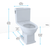 TOTO® Connelly® Two-Piece Elongated Dual-Max®, Dual Flush 1.28 and 0.9 GPF Universal Height Toilet with CEFIONTECT, Bone - CST494CEMFG#03