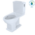 TOTO® Connelly® Two-Piece Elongated Dual-Max® 1.28 and 0.9 GPF Universal Height Toilet with CEFIONTECT and Right Lever, Colonial White - CST494CEMFRG#01