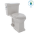 TOTO® Promenade® II One-Piece Elongated 1.28 GPF Universal Height Toilet with CEFIONTECT, Sedona Beige - MS814224CEFG#12