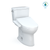 TOTO® Drake® WASHLET®+ Two-Piece Elongated 1.28 GPF Universal Height TORNADO FLUSH® Toilet with C2 Bidet Seat, Cotton White - MW7763074CEFG#01