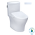 TOTO® WASHLET®+ Aquia IV® Cube Two-Piece Elongated Dual Flush 1.28 and 0.9 GPF Toilet with Auto Flush S7 Contemporary Bidet Seat, Cotton White - MW4364726CEMFGNA#01