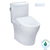 TOTO® WASHLET®+ Aquia IV® Cube Two-Piece Elongated Dual Flush 1.28 and 0.9 GPF Toilet with S7A Contemporary Bidet Seat, Cotton White - MW4364736CEMFGN#01