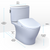 TOTO® WASHLET®+ Nexus® Two-Piece Elongated 1.28 GPF Toilet with Auto Flush S7 Contemporary Bidet Seat, Cotton White - MW4424726CEFGA#01