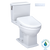 TOTO® WASHLET®+ Connelly® Two-Piece Elongated Dual Flush 1.28 and 0.9 GPF Toilet, Classic WASHLET S7A Bidet Seat with Auto Flush and Auto Open/Close Lid, Cotton White - MW4944734CEMFGA#01